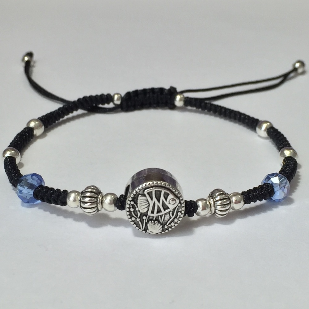 Handmade Bracelet w/ Ocean Life European Bead